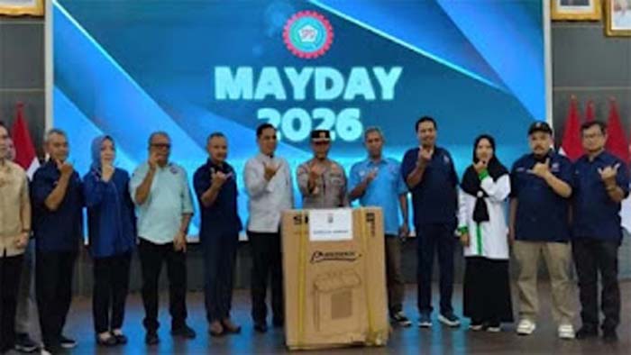 Rangkaian kegiatan peringatan Hari Buruh Internasional atau May Day 2026.