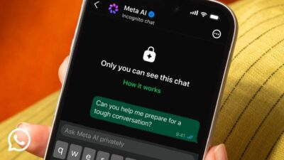 WhatsApp Meta AI Incognito chat.