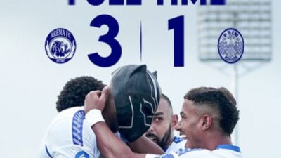 Arema FC menang 3-1 atas PSIM Yogyakarta di Super League 2025-2026.
