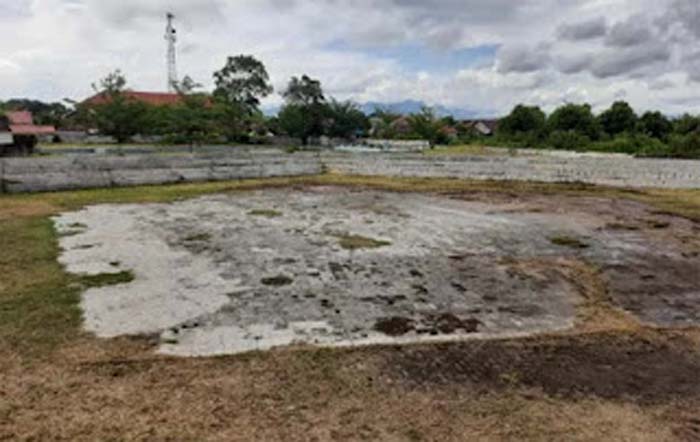 Kondisi saat ini kolam renang Gor Rawang.