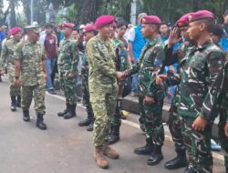 Danpasmar 1 Tinjau Langsung Pengamanan Aksi May Day di Monas