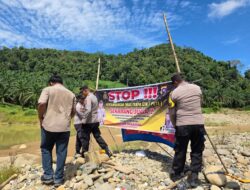 Kapolsek Pasaman Pimpin Operasi Penertiban Aktivitas PETI di Aliran Sungai Rimbo Janduang Pasbar