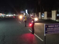 Satlantas Polres Pasbar Gelar Razia Pelanggaran Lalu Lintas secara Stationer dan Hunting Sistem