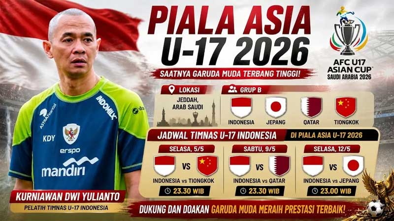 Timnas U-17 Indonesia siap tempur hadapi Timnas China nanti malam pada laga perdana Piala Asia U-17 2026. (DOK.PSSI/PONTIANAK POST)
