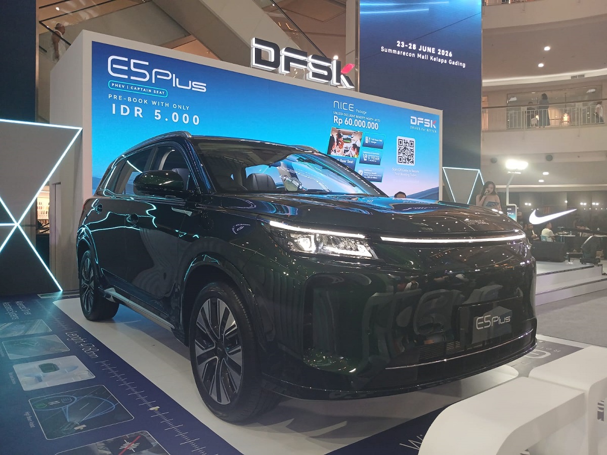 DFSK E5 Plus Diperkenalkan di Indonesia, Jarak Tempuh hingga 1.400 Km.