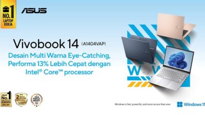 Laptop kerja ASUS.