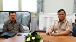 Presiden Prabowo Subianto bertemu Wapres ke-10 dan ke-12 Jusuf Kalla (JK) di Istana Merdeka, Jakarta, Kamis (11/6/2026).