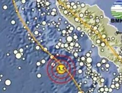 Gempa Tektonik Magnitudo 3,5 Terjadi di Wilayah Sinabang Aceh