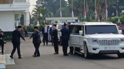 Presiden Prabowo Subianto tiba di Kemhan.