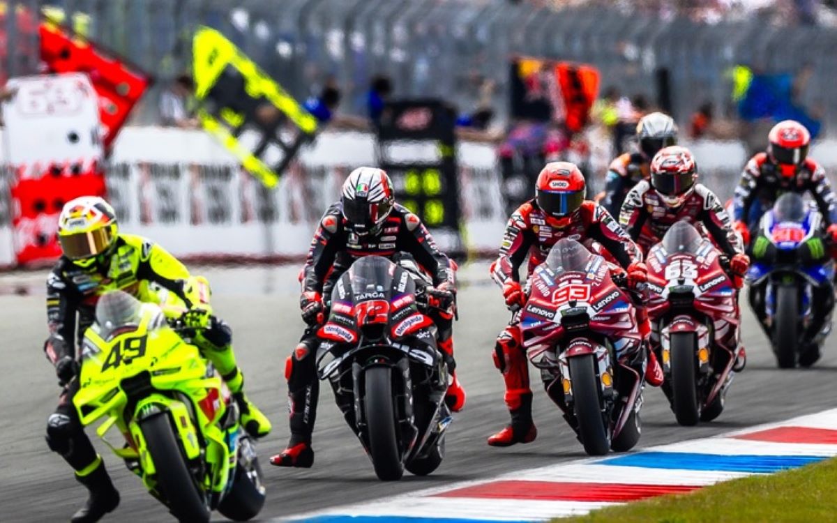 Aprilia Amankan Barisan Terdepan, Marc Marquez Posisi 7 di start balapan utama MotoGP Belanda 2026.