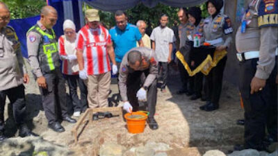 Ditlantas Polda Sumbar Bedah Rumah Warga Kurang Mampu.