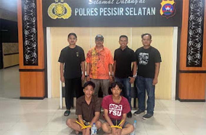 Dua Pengedar Sabu Ditangkap di Pesisir Selatan.