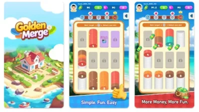 Cara Mengumpulkan Koin dan Menukarkannya dengan Uang di Golden Merge.