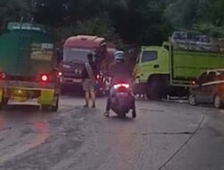 Truk Semen Meluncur Mundur di Panorama Dua Sitinjau Lauik, Sopir Selamat