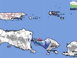 Gempa M4,1 Goyang Jembrana, Pusat di Laut