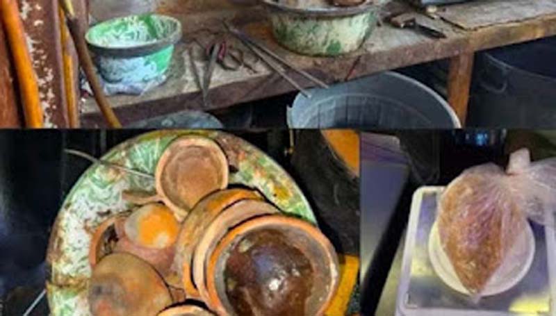 Barang bukti yang disita polisi