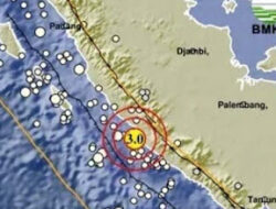 Gempa 3,0 SR Guncang Bengkulu Tengah, Warga Pesisir Selatan Rasakan Getaran Singkat