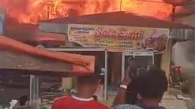 Kebakaran di Pasar Kayu Tanam Berhasil Dipadamkan