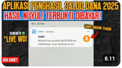 Terbukti Membayar! Game Ini Bisa Hasilkan Saldo DANA Hingga Ratusan Ribu.
