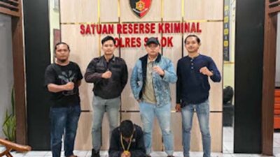 Pelaku Curas Ditangkap di Pasar Raya Solok.