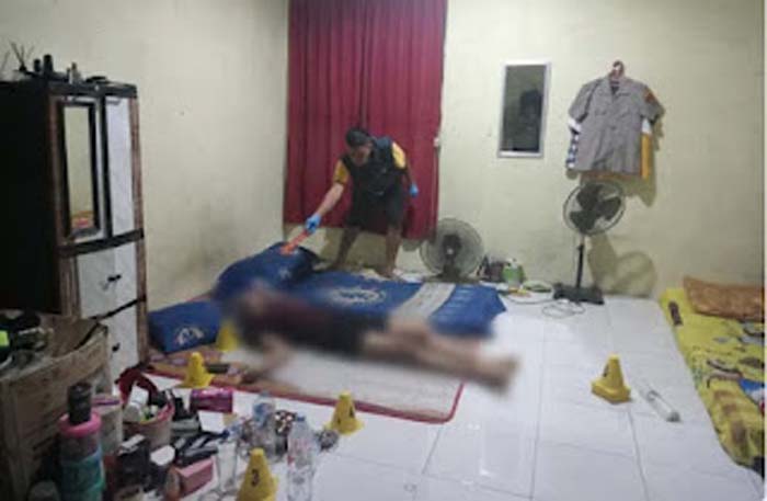 Guru PPPK saat ditemukan tidak bernyawa.