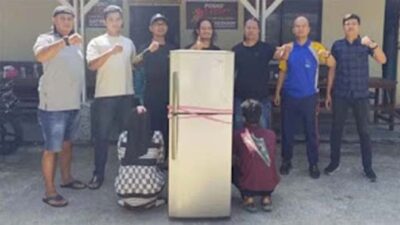 Tim Opsnal Satreskrim Polres Pasbar ringkus pasangan suami istri (jongkok) pelaku pencurian.