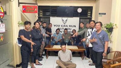 Pengendara Ninja yang pukul pemotor di Jagakarsa ditangkap polisi.