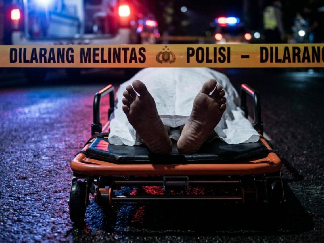 Ilustrasi mayat pembunuhan.