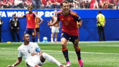 Spanyol vs Belgia pada perempat final Piala Dunia 2026 dinihari nanti.