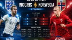 Inggris vs Norwegia perempat final Piala Dunia 2026 dinihari nanti.