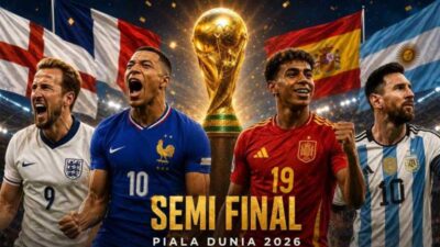 Prancis vs Spanyol, Inggris vs Argentina, Semifinal Piala Dunia 2026.(dok.media.alkhairaat.id)