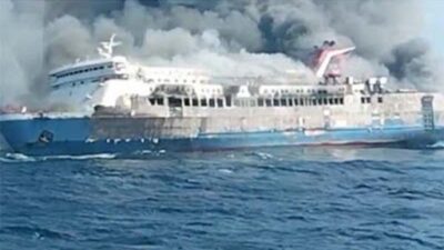 Kapal Surabaya-Makassar Terbakar di Perairan Madura