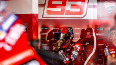 Pembalap Tim Ducati Lenovo, Marc Marquez.