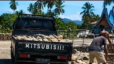 Viral! Diduga Batu Penahan Longsor di Sungai Bukit Nago Padang Diambil