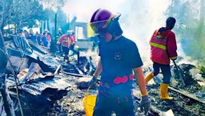 Rumah Duka di Binuang Kampung Dalam Hangus Dilalap Si Jago Merah.