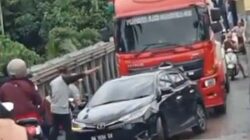 Jembatan Darurat Bailey di Bungus Miring