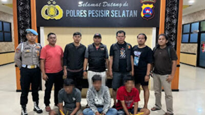 Satresnarkoba Polres Pessel Ringkus Tiga Tersangka Narkoba di Tiga Lokasi.