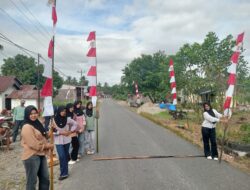 Jelang HUT RI Ke-81, Warga RT O5 Ophir Timur Pasbar Gelar Goro Bersama dan Kibarkan Ratusan Bendera Merah Putih