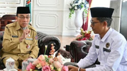 Audiensi Kepala Kemenhaj Kota Padang Zulfahmi dengan Wakil Wali Kota Padang Maigus Nasir