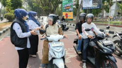 BPBD Kota Padang dan Bank Nagari Bagikan 5.000 Masker untuk Pengendara.