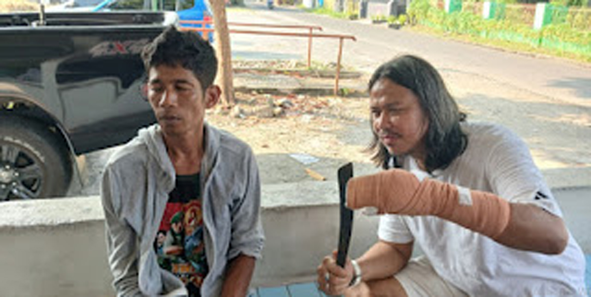 Laporan Warga via Call Center 110 Tim Klewang Amankan Pria Bawa Parang