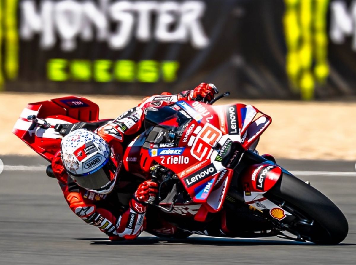 Pembalap Tim Ducati Lenovo, Marc Marquez.