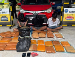 Tiga Tersangka Kasus Ganja 44 Kg Ditangkap