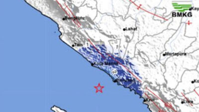 BMKG, Gempa Kaur Tak Berpotensi Tsunami
