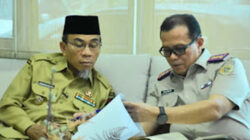Wakil Wali Kota Padang, Maigus Nasir, menemui Kepala Kantor Pertanahan Kota Padang