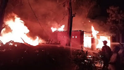 Pabrik Eksportir Kayu Jati di Ngawi Ludes Terbakar