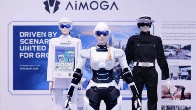 AiMOGA memperkenalkan Intelligent Security Robot dan Robotic Nurse kepada publik internasional untuk pertama kalinya di Innovation for All (IFA) 2026.