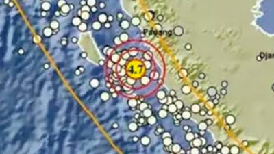 Gempa M4,7 Terjadi 64 Km dari Tuapejat