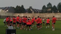 Persija Jakarta menggelar latihan dengan suasana positif jelang menghadapi Persita Tangerang.