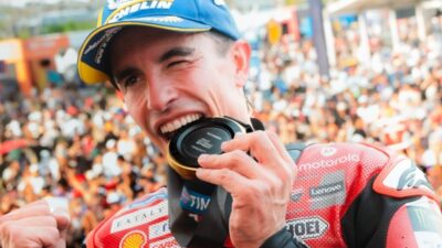 Pembalap Tim Ducati Lenovo, Marc Marquez.